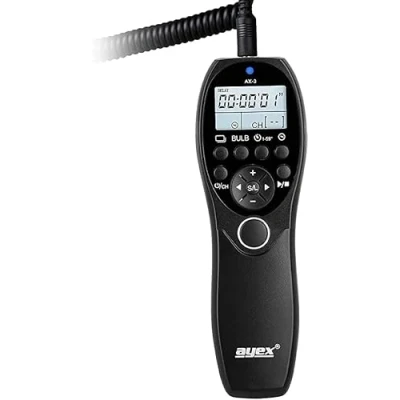 Immagine di ayex AX 3 (DC2) Telecomando scatto remoto con timer compatible Nikon D810, D800, D700, D5, D4, D4S, D3 ecc.