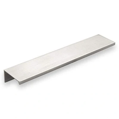 Immagine di Set di 5 maniglie profilo per mobili in alluminio SEARL 180 mm Aspetto Acciaio Inox Maniglia Cassetti da Cucina SOTECH