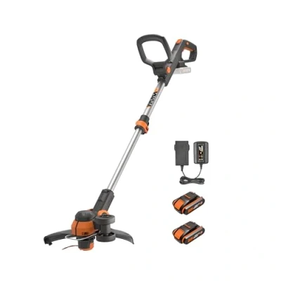 Immagine di WORX WG163E 18V (20V MAX) decespugliatore senza fili con alimentazione di comando e 2 batterie tagliabordi nero