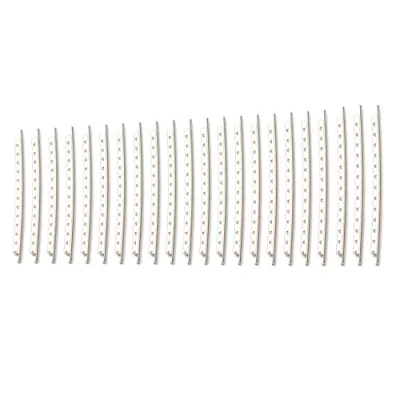 Immagine di Alnicov Fretwire per chitarra, 22 pezzi, in rame nichelato da 2,7 mm, chitarra acustica elettrica, tastiera a tasti, colore: argento