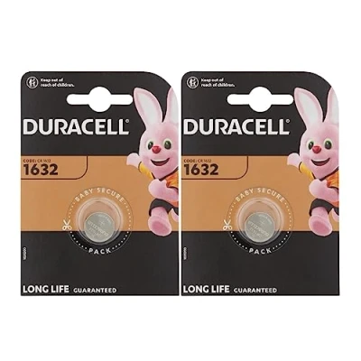 Immagine di 2X Duracell 1632 (2 Blister Da 1 Batteria) 2 Pile (CR1632)