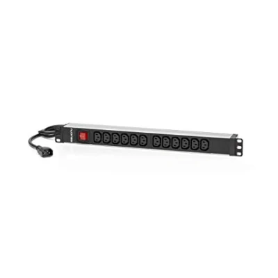 Immagine di REGLETA 12 TOMAS INTE. SALICRU SPS 12F PDU C13/C14 RACK 1U/100 250V/12 SALIDAS AC C13/C14/INTERRUPTOR 680CA000002