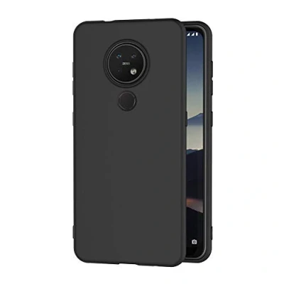 Immagine di AICEK Cover Compatible Nokia 7.2 / 6.2 Nero Silicone Case Molle di TPU Sottile Custodia per (6.3 Pollici)