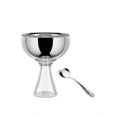 Immagine di Alessi Big Love AMMI01S I Set con Coppa per Gelato in Acciaio Inossidabile 18/10 e Resina Termoplastica Cucchiaino da Lucido, Ghiaccio