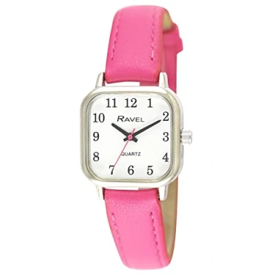 Immagine di Ravel Orologio Quadrato da Donna Brighter Days Colore Argento Quarzo Analogico R0141.05.2 Rosa Fucsia