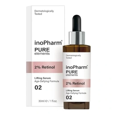 Immagine di inoPharm Pure Elements Siero viso lifting con 2% retinolo 30 ml