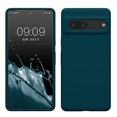 Immagine di kwmobile Cover per Google Pixel 7 Custodia Back Case Smartphone in Silicone TPU Protezione Gommata petrolio matt