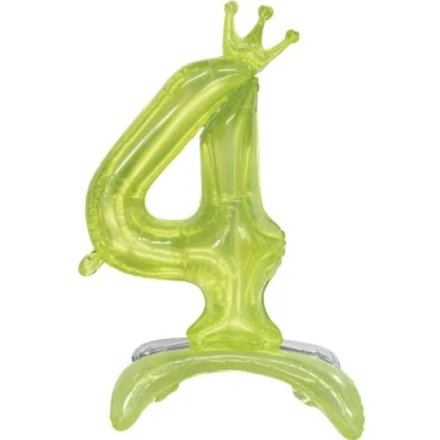 Immagine di DIWULI Palloncino Compleanno Numero 4 XL Verde Verticale
