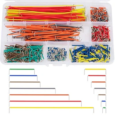 Immagine di Breadboard Jumper Wires Filo Assorted Kit Maschio a 14 Lunghezza Assortita con Scatola Portaoggetti 560 Pezzi
