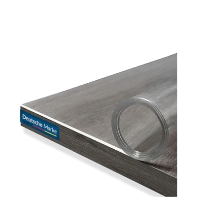 Immagine di TEXMAXX pellicola trasparente per tavolo 2mm con bordo smussato/protezione pvc varie misure dimensioni/pellicola trasparente/pellicola protettiva 115 cm x 240