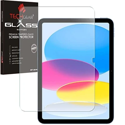Immagine di TECHGEAR Vetro Antiriflesso per iPad 10 Generazione 2022, 10.9 Pollici Edizione Opaca Temperato [Durezza 9H] [Resistente ai graffi] [Ultra Chiaro] [Senza Bolle] compatible con 2022