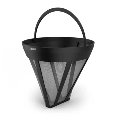 Immagine di Xavax filtro da caffè permanente misura 4 (filtro per macchina caffè, riutilizzabile 120 mesh, sostituisce sacchetti in carta, manici, lavabili