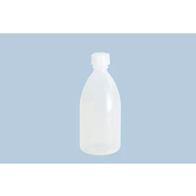 Immagine di hünersdorff Bottiglie di plastica da riempire con tappo a vite in LD PE (infrangibili e adatti per alimenti), 250 ml, trasparente