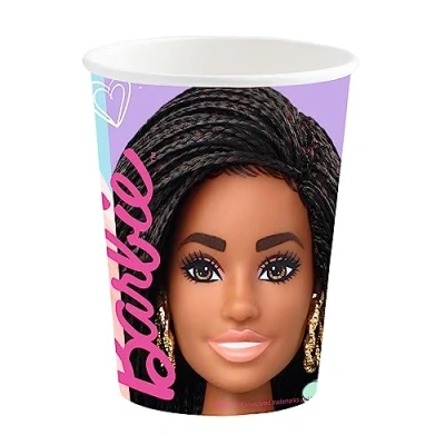 Immagine di amscan Bicchieri di carta Barbie Sweet Life per feste compleanno bambini, confezione da 8 pezzi, 9915481 66