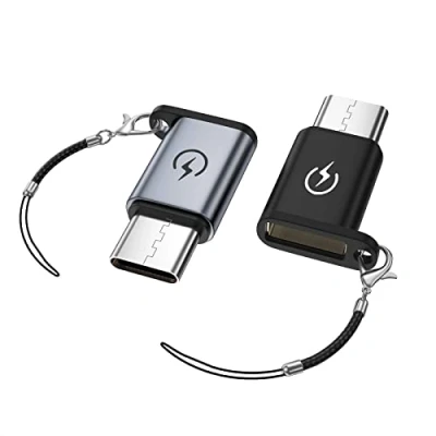 Immagine di Liaoan Adattatore da USB C a lightning, supporta la ricarica rapida PD, adattatori maschio i os femmina (2 pezzi) Cuffie non supportate