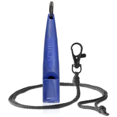 Immagine di ACME Fischietto per Cani n. 211,5 (aggiornamento 2023) con Nastro Pipa in Nero Opaco Alpha Ideale richiamare Ampia Portata Standard di frequenza (Baltic Blue)