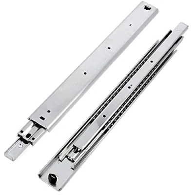 Immagine di GTV Set Guide Scorrevoli per Cassetti di Estrazione Totale 53.9 x 400 mm, Cassetti, Acciaio Zincato 2 Telescopiche, Binari Fino a 100 kg, Pezzi