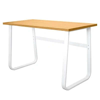 Immagine di Scrivania per Computer, Tavolo PC, Scrittorio Studio con Ripiano in Legno, Stile Industriale Realizzato Legno e Metallo,120x60x75cm