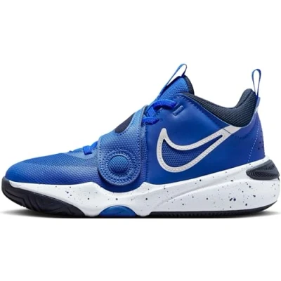 Immagine di Nike Performance TEAM Hustle D 11 Unisex Scarpe da basket per bambini, Taglia: 36.5, Hyper royal/white/obsidian Pelle e tessuto