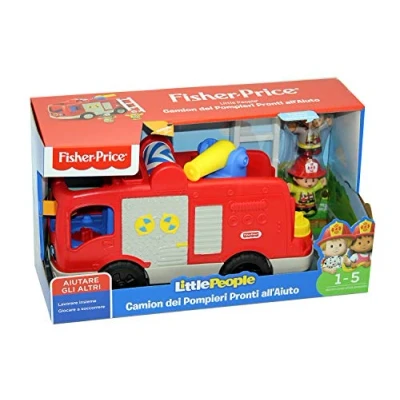Immagine di Camion Dei Pompieri Little People Luci Suoni Fisher Price Gioco P...