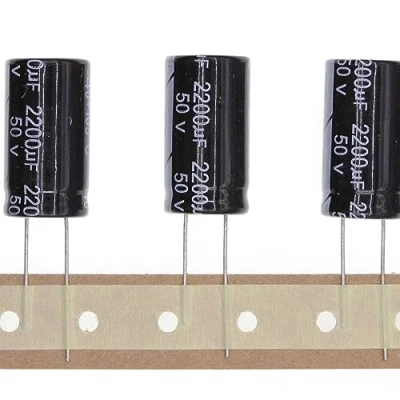 Immagine di 10 Pezzi 50V 2200UF Condensatore elettrolitico in alluminio plug 16x30 16 * 30mm