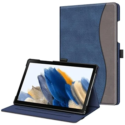 Immagine di FINTIE Custodia per Samsung Galaxy Tab A8 10.5&#039;&#039; 2022 SM X200/X205/X207, Multi angli Stand Case Cover con Tasca Auto Sveglia/Sonno, Indigo/Marrone