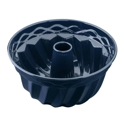 Immagine di Dr. Oetker tulbandvorm Ø 24, traditionele Emaille bakvorm voor heerlijke bundt cakes, cakevorm uit het premium assortiment “Back Liebe (Kleur: blauw), Aantal: 1