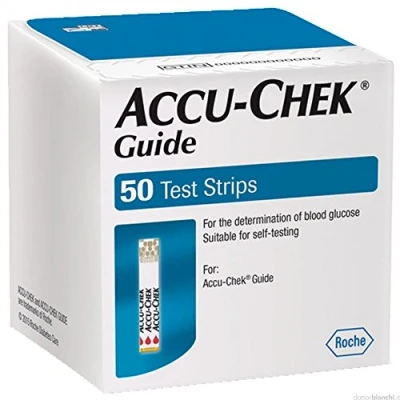 Immagine di STRISCE MISURAZIONE GLICEMIA ACCU CHEK GUIDE 50 STRIPS RETAIL PEZZI