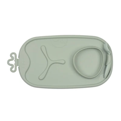 Immagine di b.box Piatto Autosvezzamento Roll + Go Tappetino per la Pappa Bambini, Divisorio a 3 Sezioni e Ciotola Adatto alla Maggior Parte dei Seggioloni Set Svezzamento Travel Friendly