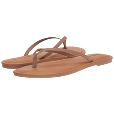 Immagine di Amazon Essentials Sandali Infradito Donna, Marrone Scuro, 38.5 EU Larga