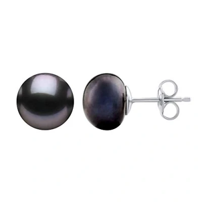 Immagine di SILVEGO Orecchini da Donna in Argento 925 con Vera Perla Nera Colore Tahiti, LPS0614B10