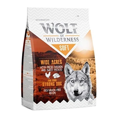 Immagine di Wolf of Wilderness Soft Wide Acres Pollo Crocchette per cani 5 kg (5 x 1 kg)