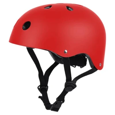 Immagine di LeapBeast Casco Bici Ideale per Bambini e Adolescenti Regolabile Misura Caschi, MTB Scooter Helmet Tutte Le Forme di attività in Bicicletta (Rosso, M)