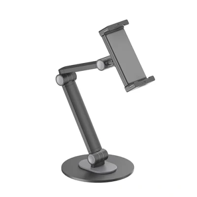 Immagine di PureMounts® supporto per tablet, tablet da 4,7&quot; a 12,9&quot;, ruotabile 360, capacità di carico fino 1 kg, cuscinetto in silicone, nero