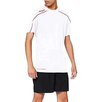 Immagine di uhlsport Stream 22 Maglia a Maniche Corte da Uomo, Maglietta, 100347716, Bianco/Rosso, XXL
