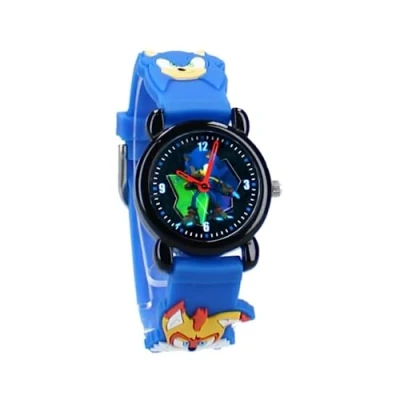 Immagine di My sweety pop Orologio analogico Sonic Blu per bambini scuola asilo festa ragazzo idea regalo, Rosa, Cinghia