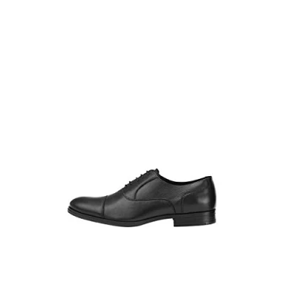Immagine di JACK &amp; JONES Jfwdonald Leather Noos, Scarpe Stringate Derby Uomo, Grigio(Anthracite Anthracite), 40 EU