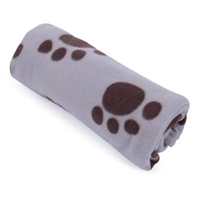 Immagine di Petface Morbida Coperta in Pile con Impronte di Zampe, per Cani, 100 x 70 cm
