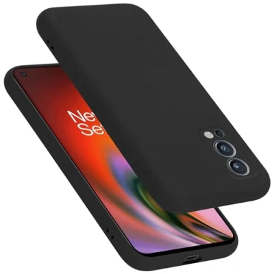 Immagine di Cadorabo Custodia compatibile con OnePlus Nord 2 5G in LIQUID NERO Coperchio protettivo silicone TPU flessibile