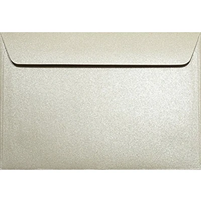 Immagine di Netuno 25 buste da lettera colore sabbia formato C6 11,4 x 16,2 cm 120g Majestic Sand perlate colorate perlescenti di lusso per partecipazioni biglietti auguri matrimonio compleanno