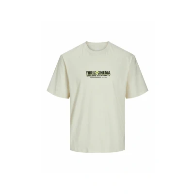 Immagine di JACK &amp; JONES Jorundead Tee SS Crew Neck Tg T Shirt, Crema di Burro, XL Uomo