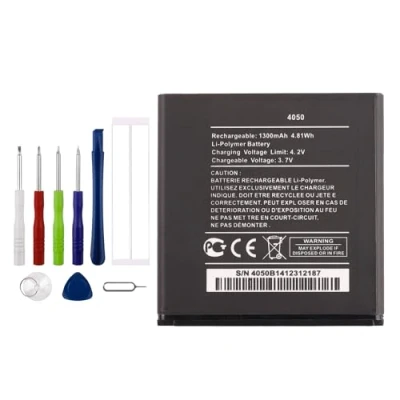 Immagine di Vvsialeek Wiko 4050 Batteria per cellulare compatibile con Sunset 2 Sunny, Goa kit di attrezzi