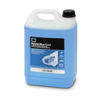 Immagine di ERRECOM Hybrid Blue Cool, Liquido Radiatore per Auto Ibride ed Elettriche 10C/+103C, antigelo con Pacchetto inibitore Oat fosfati, Pronto all’Uso, 5 Litri