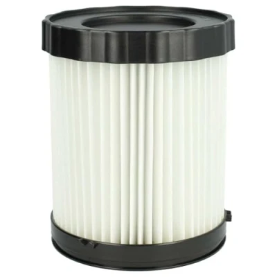 Immagine di vhbw filtro a pieghe piatte compatibile con Bosch GAS 18V 10 L aspiratore umido/secco Cartuccia filtrante, carta/plastica, bianco