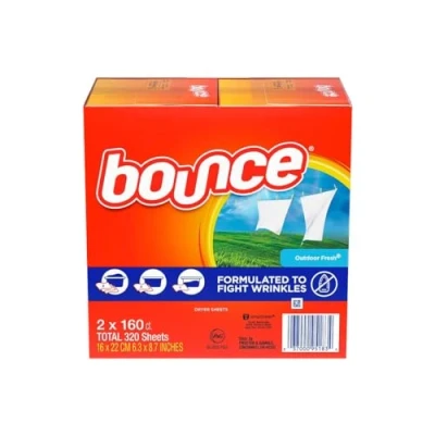 Immagine di Bounce 2 scatole di ammorbidente in fogli, totale 320 fogli