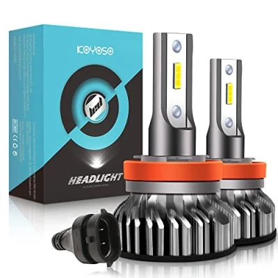 Immagine di KOYOSO Lampadine H11 LED 10000LM, Kit Lampada Sostituzione per Alogena Lampade e Xenon Luci, 12V 6000K Bianco