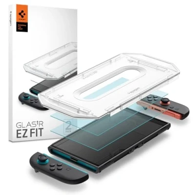 Immagine di Spigen Glas.tR EZ Fit Vetro Temperato compatibile con Nintendo Switch 2 2025, Installazione Facile, Durezza 9H Pellicola prottetiva