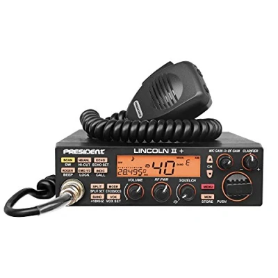 Immagine di Ham Radio President LINCOLN II +, radioamatore, ASC 10 / 12M, Roger Beep, ANL, NB, filtro Hi Cut, AM FM USB LSB CW, programmabile, 12V