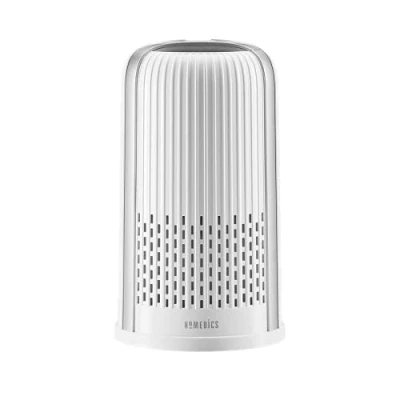 Immagine di Homedics TotalClean Purificatore d&#039;Aria a Torre 4 in 1, Filtro HEPA 360 per Allergeni, Polvere e Germi con Ionizzatore Casa, Ufficio Scrivania, Luce Notturna Aromaterapia Oli Essenziali
