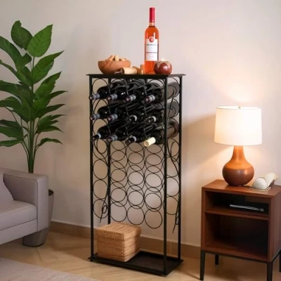Immagine di DanDiBo Scaffale vini “Rico 100cm Supporto bottiglie in metallo per 28